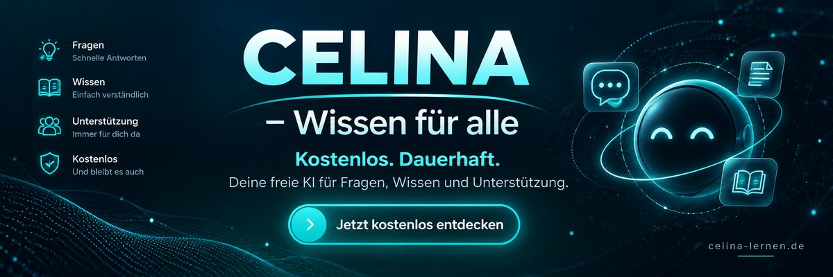 Werbung: CELINA – kostenloser KI-Lernassistent